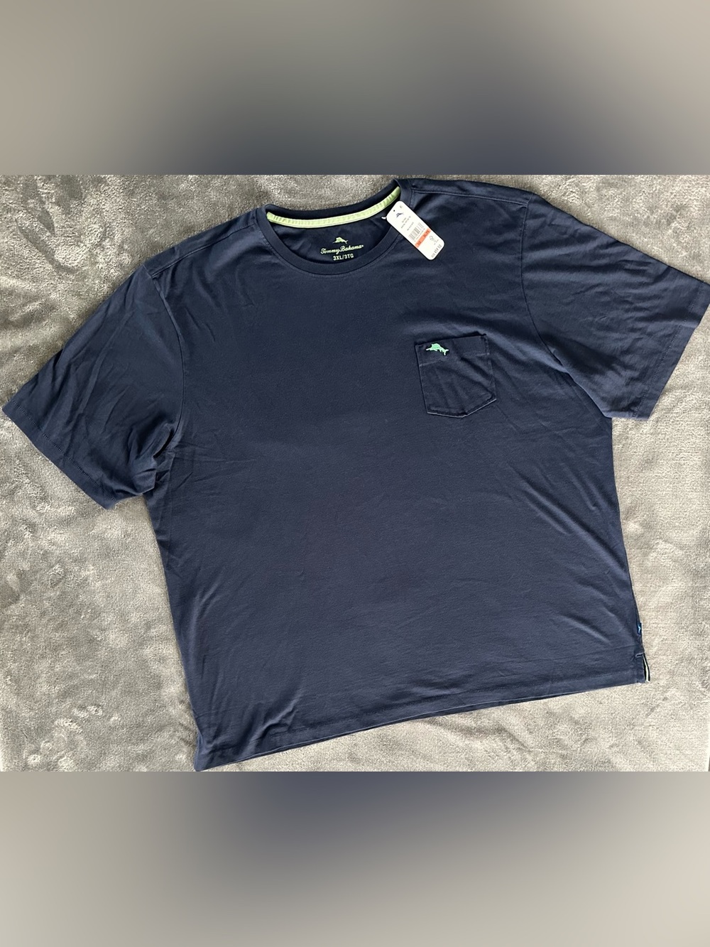 Tommy Bahama Men’s NEW BALI SKYLINE TEE Pocket T-shirt 3XL XXXL Navy Blue NWT
